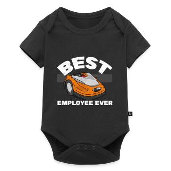Best Employee Ever Mower Lawn Mowing Robotic - Baby Premium Kurzarmbody - Schwarz - Vorne