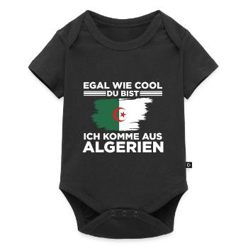 Algerier Algerische Flagge Algeria Amazigh L'alger - Baby Premium Kurzarmbody - Schwarz - Vorne