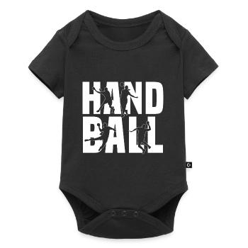 Joueur de handball Dabbing HandballEr Sport Gift - Body à manches courtes Premium Bébé - noir - Devant