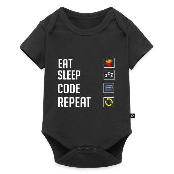 Programmeur Programmation Ordinateur Développeur Pc - Body à manches courtes Premium Bébé - noir - Devant
