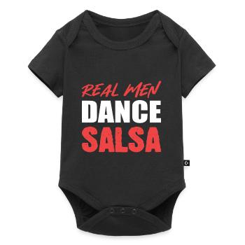 Cadeau de chorégraphe de danse real men - Body à manches courtes Premium Bébé - noir - Devant
