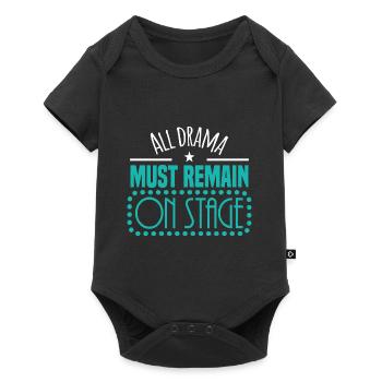 Motif de théâtre pour les acteurs de théâtre - Body à manches courtes Premium Bébé - noir - Devant