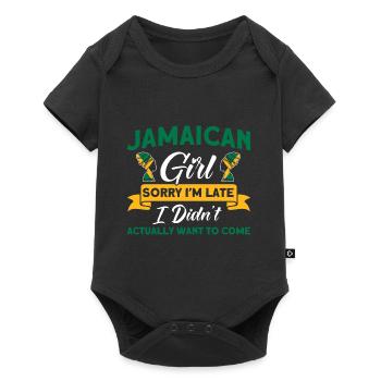 Jamaica Jamaican Flag Gift - Baby Premium short-sleeve bodysuit - black - Front