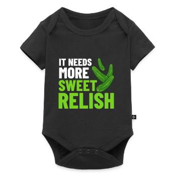 Sweet Relish Pickles Bottle Spice Jar - Baby Premium short-sleeve bodysuit - black - Front