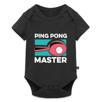 Ping -Pong -Master Paddler Gift - Baby Premium short-sleeve bodysuit - black - Front