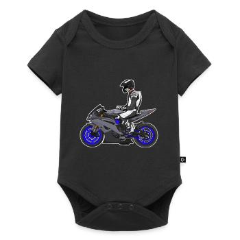 Motorcycle Lifestyle / Motorcycle / Motorcycle biker - Baby Premium short-sleeve bodysuit - black - Front