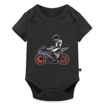 Motorcycle Lifestyle / Motorcycle / Motorcycle biker - Baby Premium short-sleeve bodysuit - black - Front