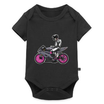 Motorcycle Lifestyle / Motorcycle / Motorcycle biker - Baby Premium short-sleeve bodysuit - black - Front