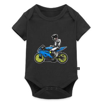 Motorcycle Lifestyle / Motorcycle / Motorcycle biker - Baby Premium short-sleeve bodysuit - black - Front