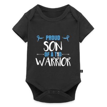 Proud Son Of A T1D Warrior - Baby Premium short-sleeve bodysuit - black - Front