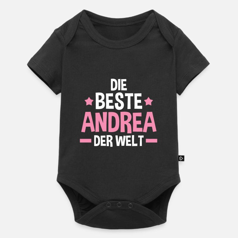 Andrea - Baby Premium Kurzarmbody - Schwarz