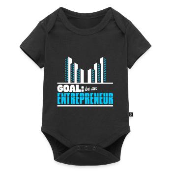 Goal Be An Entrepreneur - Baby Premium short-sleeve bodysuit - black - Front