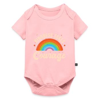 Kindness Takes Courage - Baby Premium short-sleeve bodysuit - rose - Front