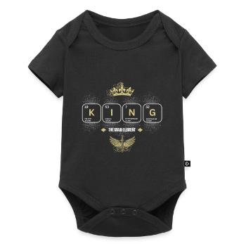 KING The Main Element with Crown and Sword - Baby Premium short-sleeve bodysuit - black - Front