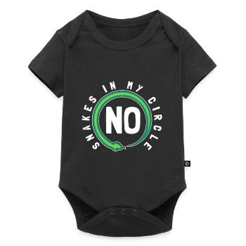Keine Schlangen in meinem Kreis - Baby Premium Kurzarmbody - Schwarz - Vorne