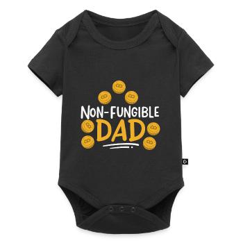 Nicht-fungibler Vater - Baby Premium Kurzarmbody - Schwarz - Vorne