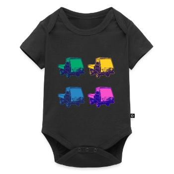 Multicar M25 Multicar Neu Multricar Lastkraftwagen - Baby Premium Kurzarmbody - Schwarz - Vorne