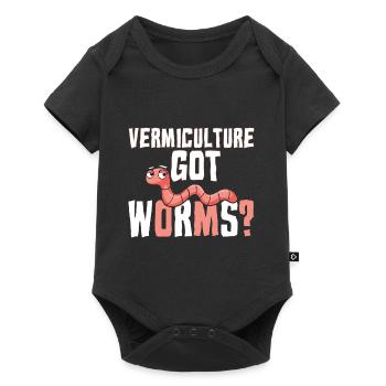 Vermiculture Got Worms - Baby Premium Kurzarmbody - Schwarz - Vorne