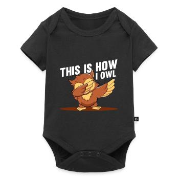 C’est ainsi que I Owl Bird Lover Nocturnal Funyy Dabbi - Body à manches courtes Premium Bébé - noir - Devant