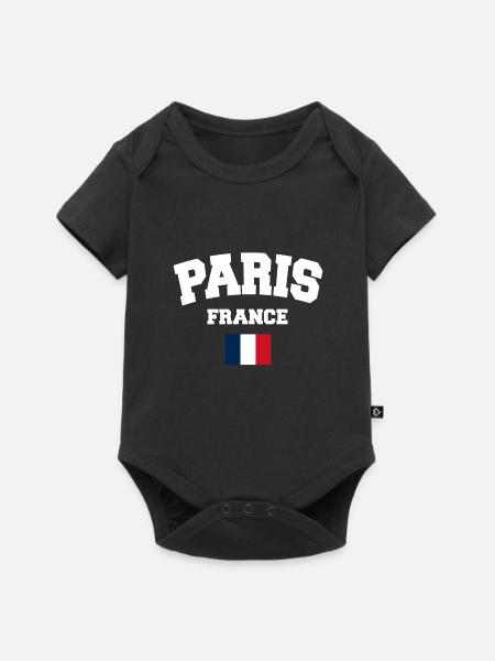 Paris - Baby Premium short-sleeve bodysuit - black