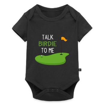 Funny Golf Talk Birdie To Me - Baby Premium short-sleeve bodysuit - black - Front