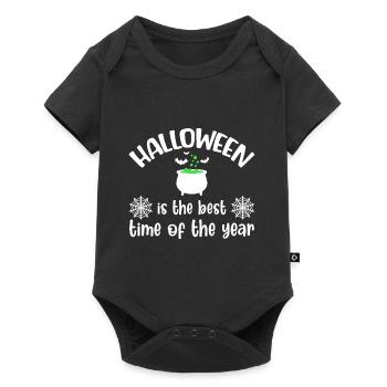Halloween Costume Pumpkin Skeleton Horror Ghost - Baby Premium short-sleeve bodysuit - black - Front