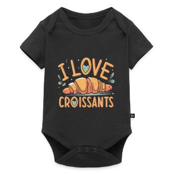 Croissant-Fan T-Shirt - Indulgent Style - Baby Premium short-sleeve bodysuit - black - Front