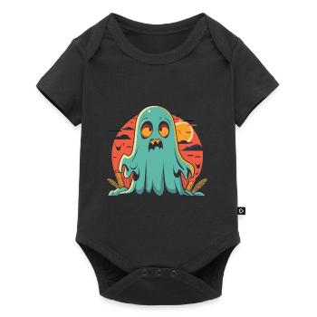 Halloween Ghost - Le cadeau effrayant parfait - Body à manches courtes Premium Bébé - noir - Devant