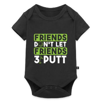 Freunde lassen ihre Freunde nicht 3 Putten - Baby Premium Kurzarmbody - Schwarz - Vorne