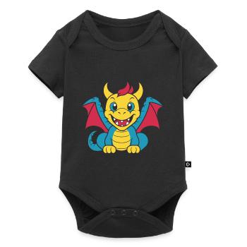 Baby Dragon - Baby Premium short-sleeve bodysuit - black - Front