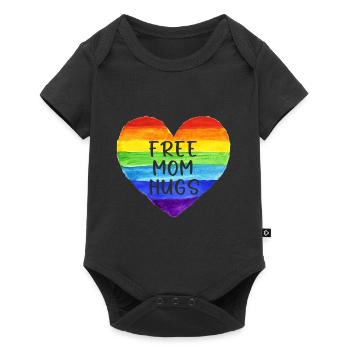 Kostenlose Mama-Umarmungen Shirt Kostenlose Mama-Umarmungen Stolz LGBTQIA - Baby Premium Kurzarmbody - Schwarz - Vorne