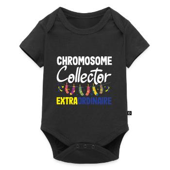 L’amour ne compte pas les chromosomes du syndrome de Down - Body à manches courtes Premium Bébé - noir - Devant