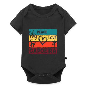 Peace Love Capoeira - Baby Premium short-sleeve bodysuit - black - Front