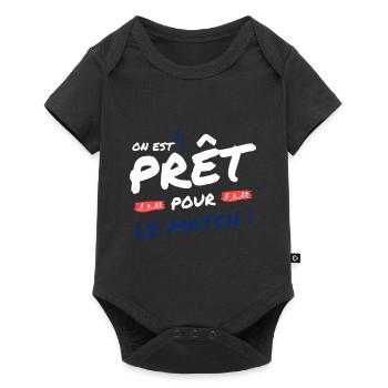 Football France - équipe de football de football - Body à manches courtes Premium Bébé - noir - Devant