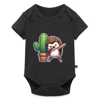 Cactus hérisson - Body à manches courtes Premium Bébé - noir - Devant