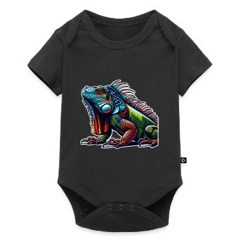 Iguana - Baby Premium short-sleeve bodysuit - black - Front