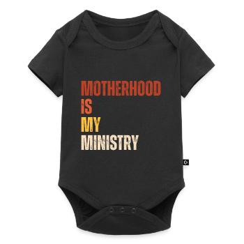 La maternité est mon ministère - Body à manches courtes Premium Bébé - noir - Devant