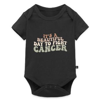 It's A Beautiful Day To Fight Cancer, Fight Cancer - Body à manches courtes Premium Bébé - noir - Devant