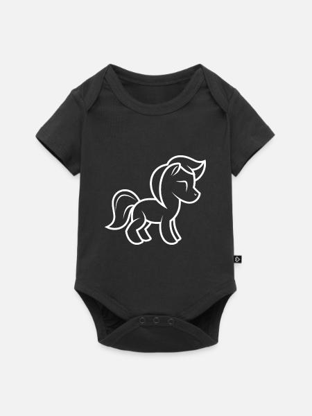 Pony - Baby Premium short-sleeve bodysuit - black