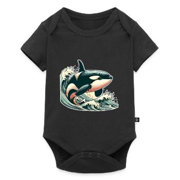 Orque Épaulard - Body à manches courtes Premium Bébé - noir - Devant
