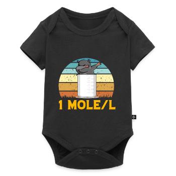 Mole Dabbing - Baby Premium short-sleeve bodysuit - black - Front