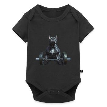 Cane Corso - Baby Premium Kurzarmbody - Schwarz - Vorne