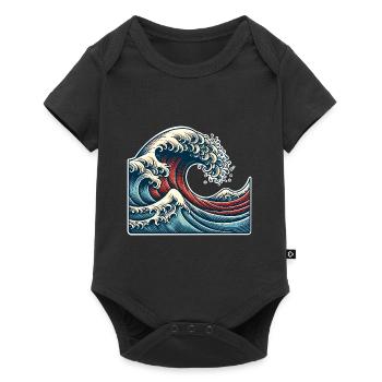 Vague - Body à manches courtes Premium Bébé - noir - Devant