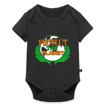 Earth Day Protect The Planet Earth - Baby Premium short-sleeve bodysuit - black - Front