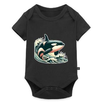 Orque Épaulard - Body à manches courtes Premium Bébé - noir - Devant