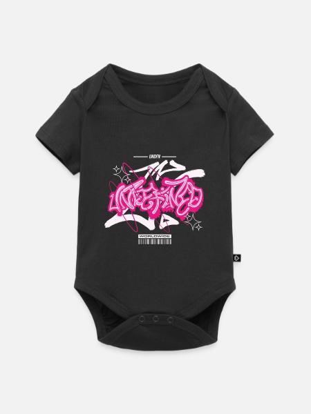 Streetwear Urban Graffiti - Baby Premium Kurzarmbody - Schwarz