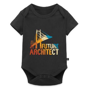 Architect - Baby Premium short-sleeve bodysuit - black - Front