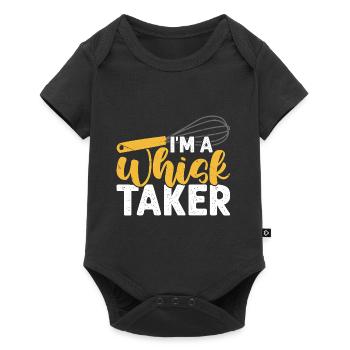 Backen Bäcker Bäckerei - Baby Premium Kurzarmbody - Schwarz - Vorne