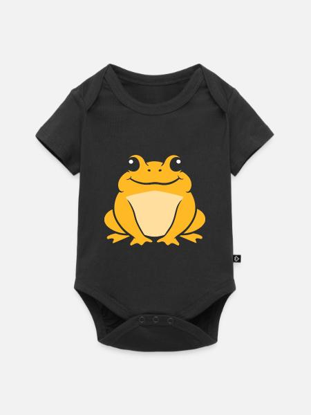Kröte - Baby Premium Kurzarmbody - Schwarz