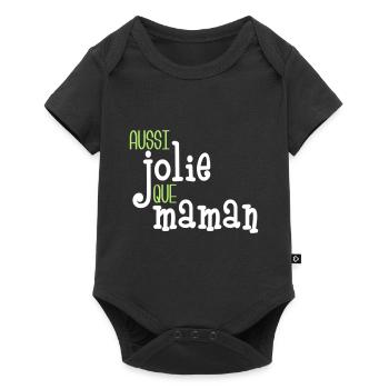 Aussi jolie que maman - Body à manches courtes Premium Bébé - noir - Devant